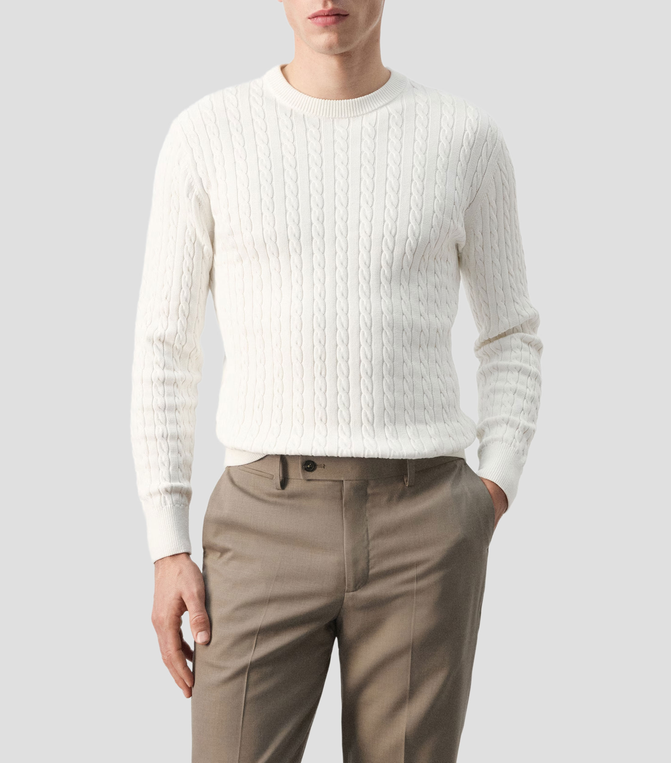 Suéter cuello redondo Hombre